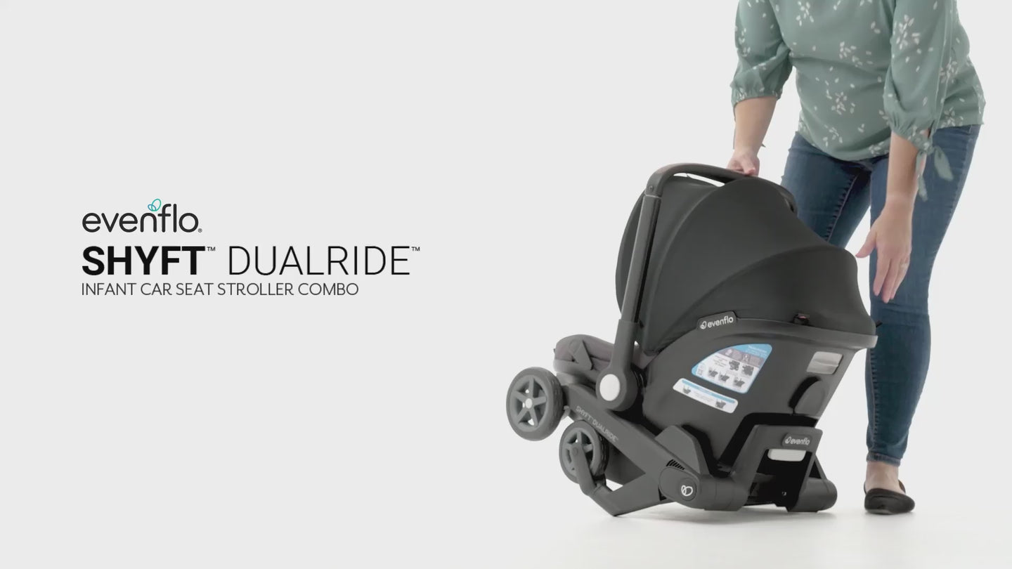 Evenflo - Shyft DualRide Infant Car Seat and Stroller Combo - Beaufort Black